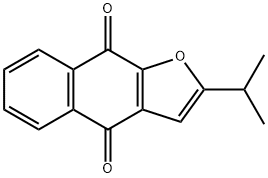 2-Isopropylnaphtho[2,3-b]furan-4,9-dione Struktur