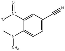 4-(1-METHYLHYDRAZINO)-3-NITROBENZONITRILE Struktur