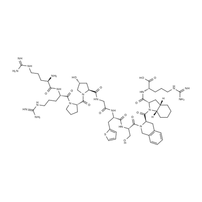 (2S,3aS,7aS)-1-[[[(3R)-2-[D-Arg-L-Arg-L-Pro-L-t4Hyp-Gly-3-(2-チエニル)-L-Ala-L-Ser-]-1,2,3,4-テトラヒドロイソキノリン]-3-イル]カルボニル]オクタヒドロ-1H-インドール-2-カルボン酸 price.