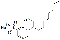 5-Octyl-1-naphthalenesulfonic acid sodium salt Struktur