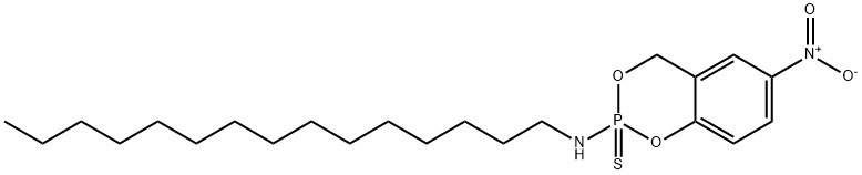 6-Nitro-N-pentadecyl-4H-1,3,2-benzodioxaphosphorin-2-amine 2-sulfide Struktur