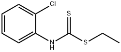 o-Chlorophenyldithiocarbamic acid ethyl ester Struktur