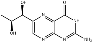 2-amino-6-[(1S,2S)-1,2-dihydroxypropyl]-4(1H)-Pteridinone Struktur