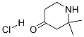 2,2-DIMETHYL-PIPERIDIN-4-ONE HYDROCHLORIDE Struktur