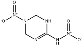 1,4,5,6-Tetrahydro-N,5-dinitro-1,3,5-triazin-2-amine Struktur