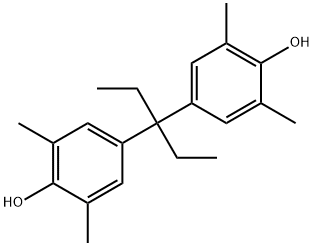 4-[1-ETHYL-1-(4-HYDROXY-3,5-DIMETHYLPHENYL)PROPYL]-2,6-DIMETHYLPHENOL Struktur