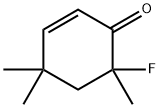 2-Cyclohexen-1-one,  6-fluoro-4,4,6-trimethyl- Struktur