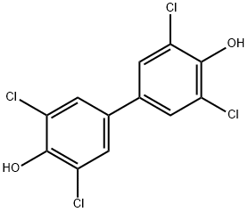 4,4'-Biphenyldiol, 3,3',5,5'-tetrachloro- Struktur