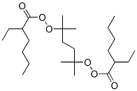 2,5-Dimethyl-2,5-di(2-ethylhexanoylperoxy)hexane Struktur