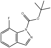 1-Boc-7-fluoro-1H-indazole Struktur