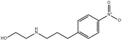 N-(2-Hydroxyethyl)-3-(4-nitrophenyl)propylamine Struktur