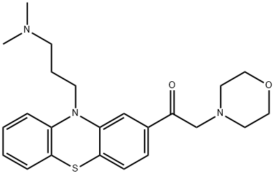 1-[10-(3-Dimethylaminopropyl)-10H-phenothiazin-2-yl]-2-morpholinoethanone Struktur