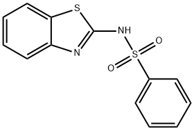 N-(2-Benzothiazolyl)benzenesulfonamide Struktur