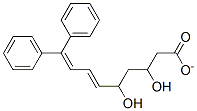 3,5-dihydroxy-9,9-diphenyl-6,8-nonadienoate Struktur