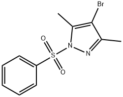 1-BENZENESULFONYL-4-BROMO-3,5-DIMETHYL-1H-PYRAZOLE Struktur