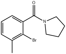 (2-bromo-3-methylphenyl)(pyrrolidin-1-yl)methanone Struktur