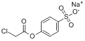 SODIUM-4-(CHLOROACETOXY)-BENZENSULPHONATE Struktur