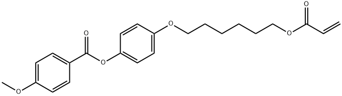 4-METHOXYBENZOIC ACID 4-(6-ACRYLOYLOXY-HEXYLOXY)PHENYL ESTER Struktur