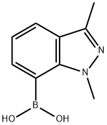 1,3-Dimethyl-1H-indazole-7-boronic acid Struktur