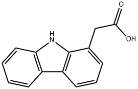 carbazole-1-acetic acid Struktur