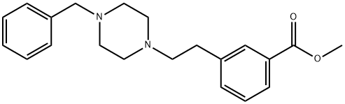 Methyl 3-(2-(4-(phenylmethyl)-1-piperazinyl)ethyl)benzoate Struktur