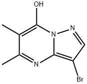 3-BroMo-5,6-diMethylpyrazolo[1,5-a]pyriMidin-7(4H)-one Struktur