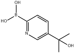 5-(2-HYDROXYPROPAN-2-YL)PYRIDINE-2-BORONIC ACID Struktur