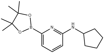 6-(CYCLOPENTYLAMINO)PYRIDINE-2-BORONIC ACID PINACOL ESTER Struktur