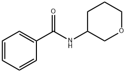 BenzaMide, N-(tetrahydro-2H-pyran-3-yl)-, (3R)- Struktur