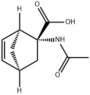 Bicyclo[2.2.1]hept-5-ene-2-carboxylic acid, 2-(acetylamino)-, (1S-exo)- (9CI) Struktur