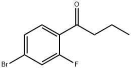 1-(4-Bromo-2-fluorophenyl)butan-1-one Struktur