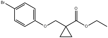 ethyl 1-((4-broMophenoxy)Methyl)cyclopropanecarboxylate Struktur