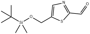 5-(((tert-Butyldimethylsilyl)oxy)methyl)thiazole-2-carbaldehyde Struktur