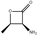 2-Oxetanone,3-amino-4-methyl-,(3S,4R)-(9CI) Struktur