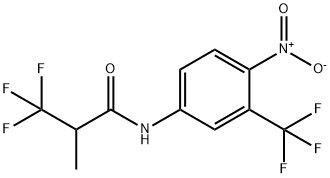 3,3,3-Trifluoro-2-methyl-N-[4-nitro-3-(trifluoromethyl)phenyl]propanamide Struktur