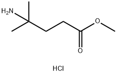 4-Amino-4-methylpentanoic acid methyl ester hydrochloride Struktur