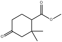 Cyclohexanecarboxylic acid, 2,2-diMethyl-4-oxo-, Methyl ester Struktur