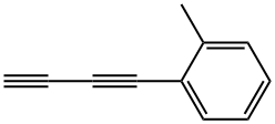 Benzene, 1-(1,3-butadiynyl)-2-methyl- (9CI) Struktur