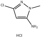 3-Chloro-1-methyl-1H-pyrazol-5-amine hydrochloride Struktur