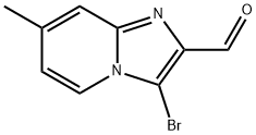 3-BroMo-7-Methyl-iMidazo[1,2-a]pyridine-2-carbaldehyde Struktur