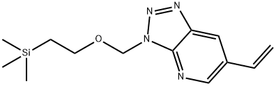 3-(2-TriMethylsilanyl-ethoxyMethyl)-6-vinyl-3H-[1,2,3]triazolo[4,5-b]pyridine Struktur