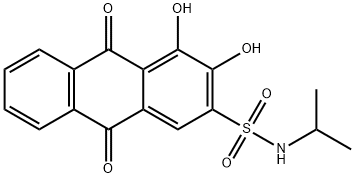 3,4-Dihydroxy-N-isopropyl-9,10-dioxo-9,10-dihydroanthracene-2-sulfonaMide Struktur