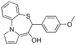 6-(4-methoxyphenyl)pyrrolo(2,1-d)(1,5)benzothiazepin-7(6H)-ol Struktur