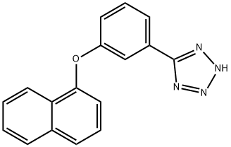 5-[3-(1-Naphthyloxy)phenyl]-2H-tetrazole Struktur