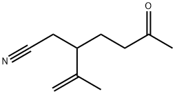 DL-3-(1-METHYL-1-ETHENYL)-6-OXOHEPTANENITRILE, 98 Struktur