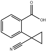 2-(1-cyanocyclopropyl)benzoic acid Struktur