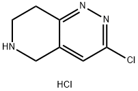 3-Chloro-5,6,7,8-tetrahydropyrido[4,3-c]pyridazine hydrochloride Struktur