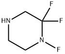 1,2,2-trifluoropiperazin Struktur