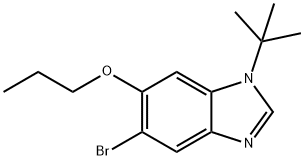 5-Bromo-1-t-butyl-6-propoxy-1,3-benzodiazole Struktur