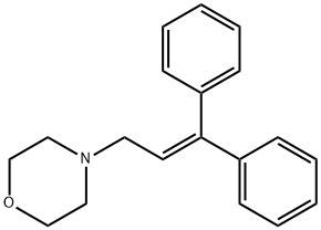 4-(3,3-diphenylallyl)morpholine Struktur